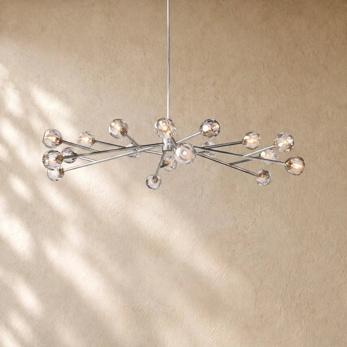 Boulee De Cristal Round Chandelier 24’’ 36’’ 48’’ 60’’ 72’’ - 60’’ / Clear / Nickle