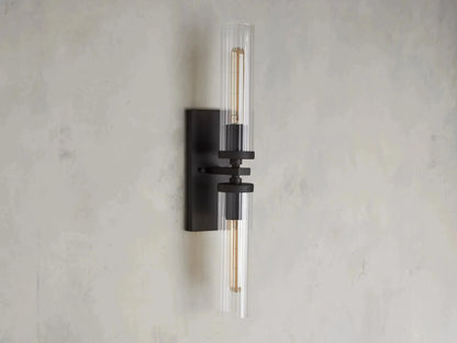 Andreas 2-Light Glass Wall Sconce