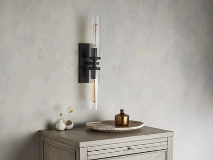 Andreas 2-Light Glass Wall Sconce