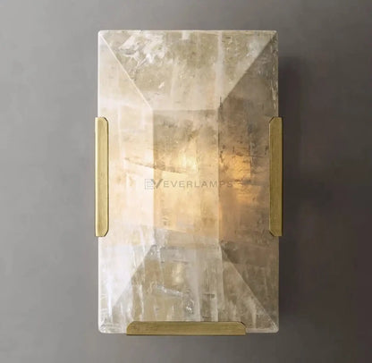 Brookhill Alabaster Crystal Wall Sconce - Wall Sconce