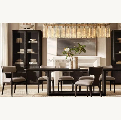 Calametta Glass Rectangular Chandelier