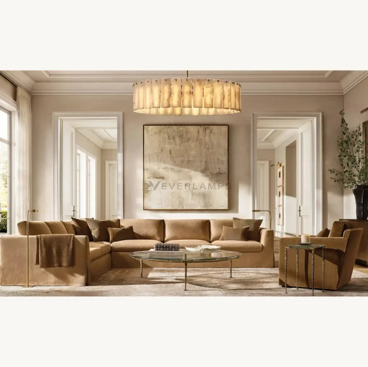 Calametta Onyx Round Chandelier