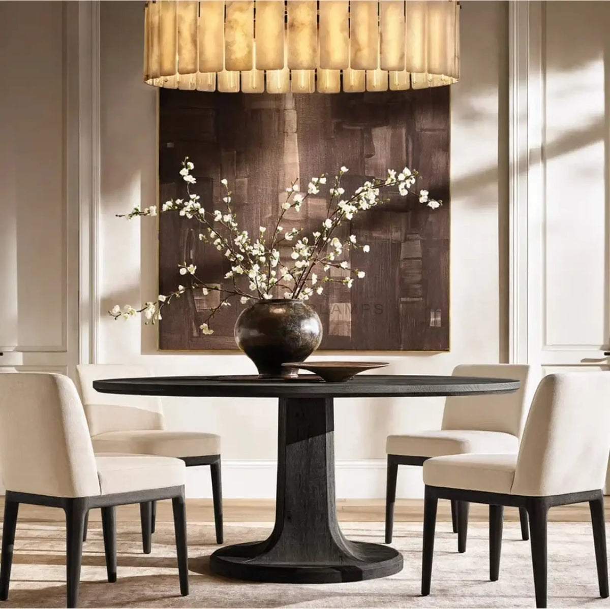 Calametta Onyx Round Chandelier
