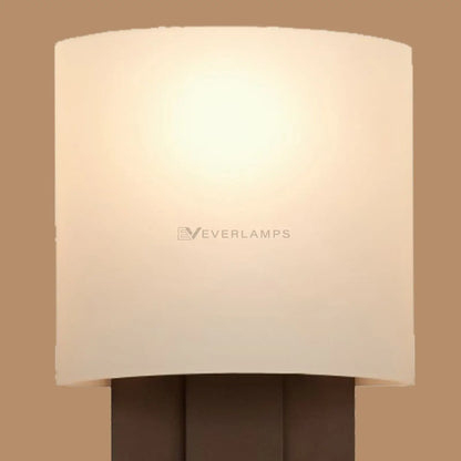 Calder Dark Bronze Wall Sconce with Switch and Fabric Shade