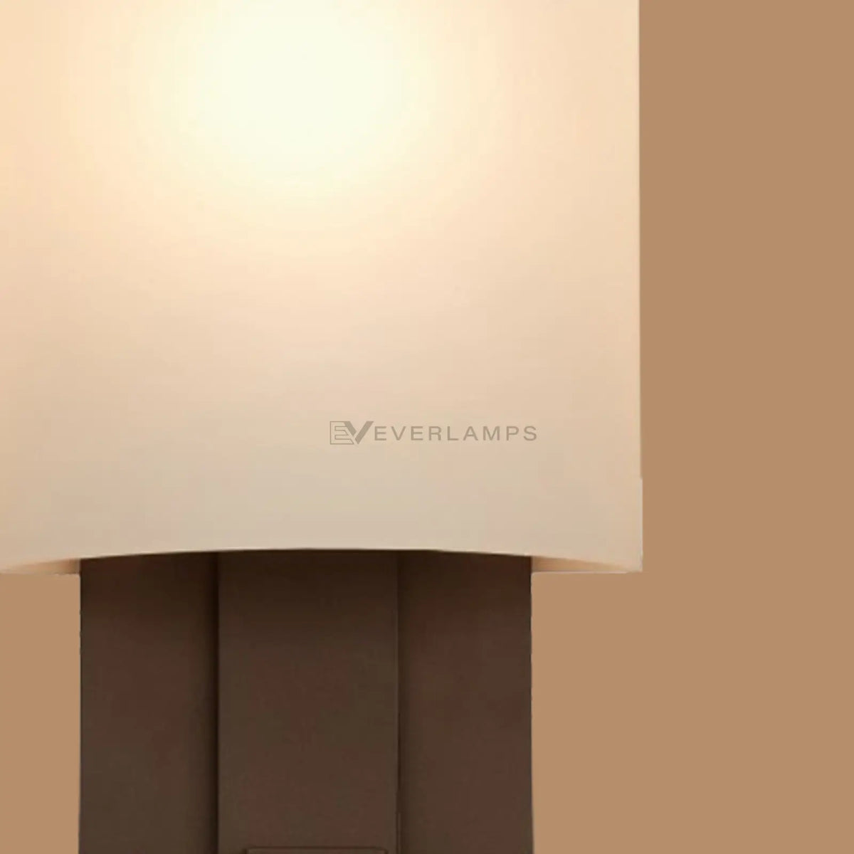 Calder Dark Bronze Wall Sconce with Switch and Fabric Shade
