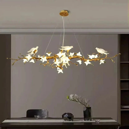 Calyx Bird Branch Chandelier for Dining Room - Copper49.2" (125cm)Warm White 3000Keverlamps