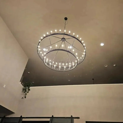 Caminon Vintage 2-Tier Round Chandelier