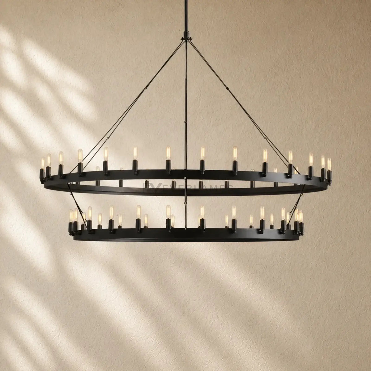 Caminon Vintage 2-Tier Round Chandelier
