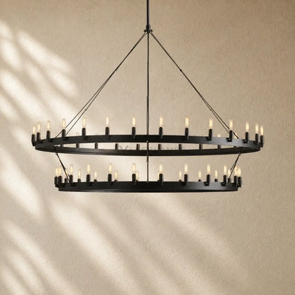 Caminon Vintage 2-Tier Round Chandelier