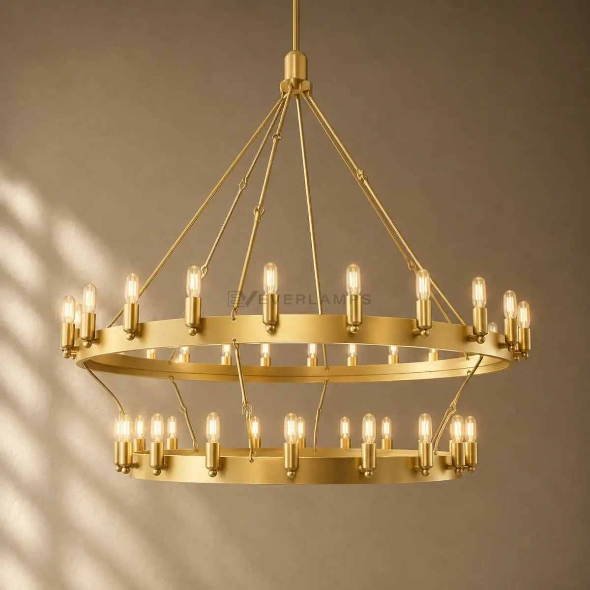 Caminon Vintage 2-Tier Round Chandelier