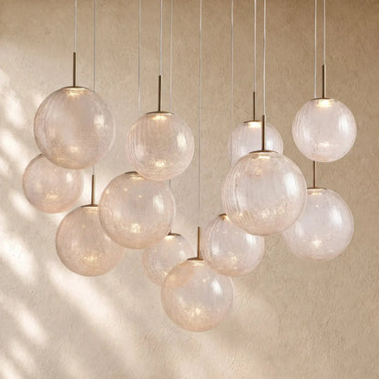Casenin Round Chandelier - 12-Light 43’’ / Crackle