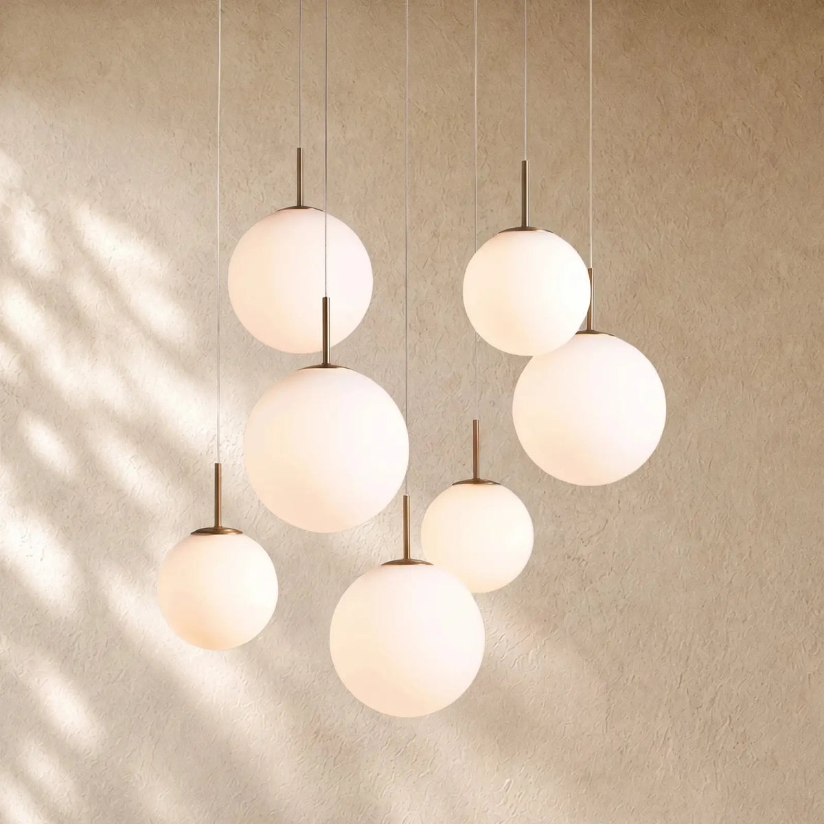 Casenin Round Chandelier - 5-Light 28’’ / Matte Opal