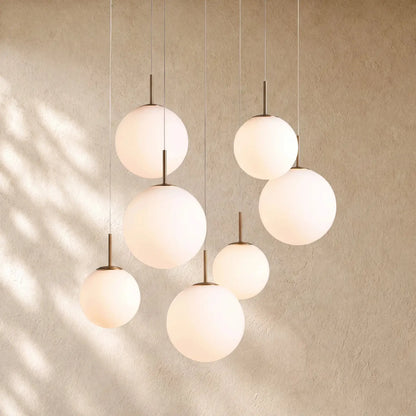 Casenin Round Chandelier - 5-Light 28’’ / Matte Opal