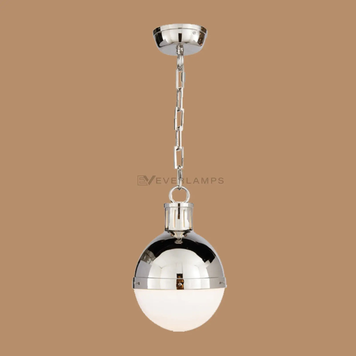 Caspian Chrome Frosted Glass Pendant Light