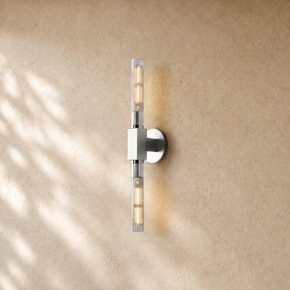 Cennela Candlestick Series Wall Sconce - Linear / Polished Nickel