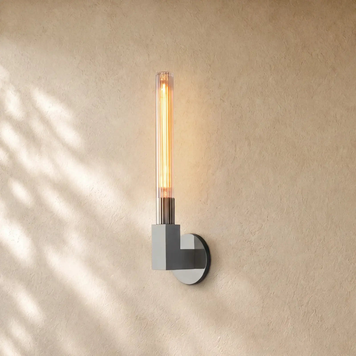 Cennela Candlestick Series Wall Sconce - Single / Polished Nickel
