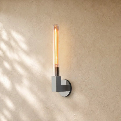 Cennela Candlestick Series Wall Sconce - Single / Polished Nickel