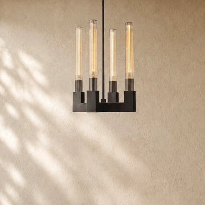 Cennela Glass Pendant - Matte Black