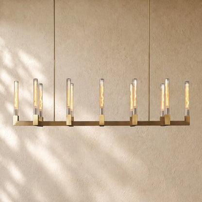 Cennela Linear Chandelier 55’’ 67’’ - 55’’ / Brass