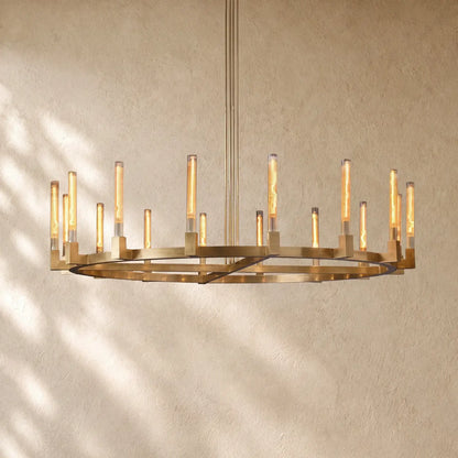 Cennela Round Chandelier 36’’,48’’,60’’,72’’ - 72’’ / Brass