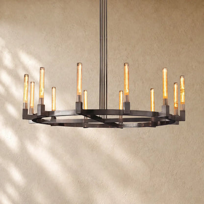 Cennela Round Chandelier 36’’,48’’,60’’,72’’ - 60’’ / Bronze