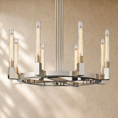 Cennela Round Chandelier 36’’,48’’,60’’,72’’ - 36’’ / Nickle