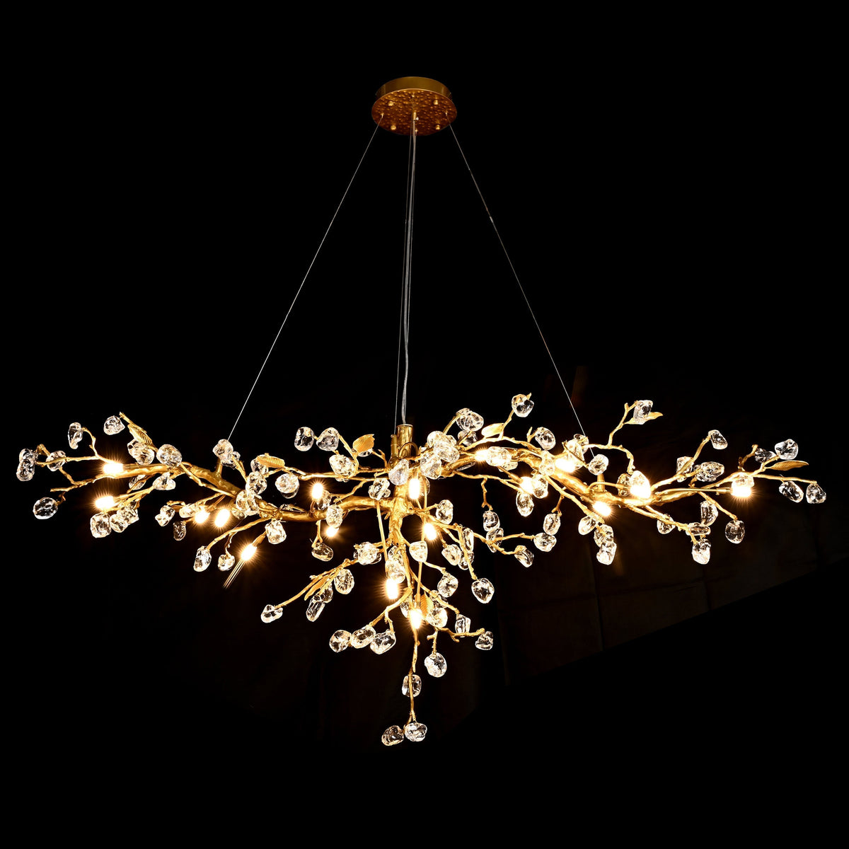 Cherry Blossom Branch Tree Chandelier - 49" LengthDark Coppereverlamps