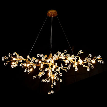 Cherry Blossom Branch Tree Chandelier - 49" LengthDark Coppereverlamps