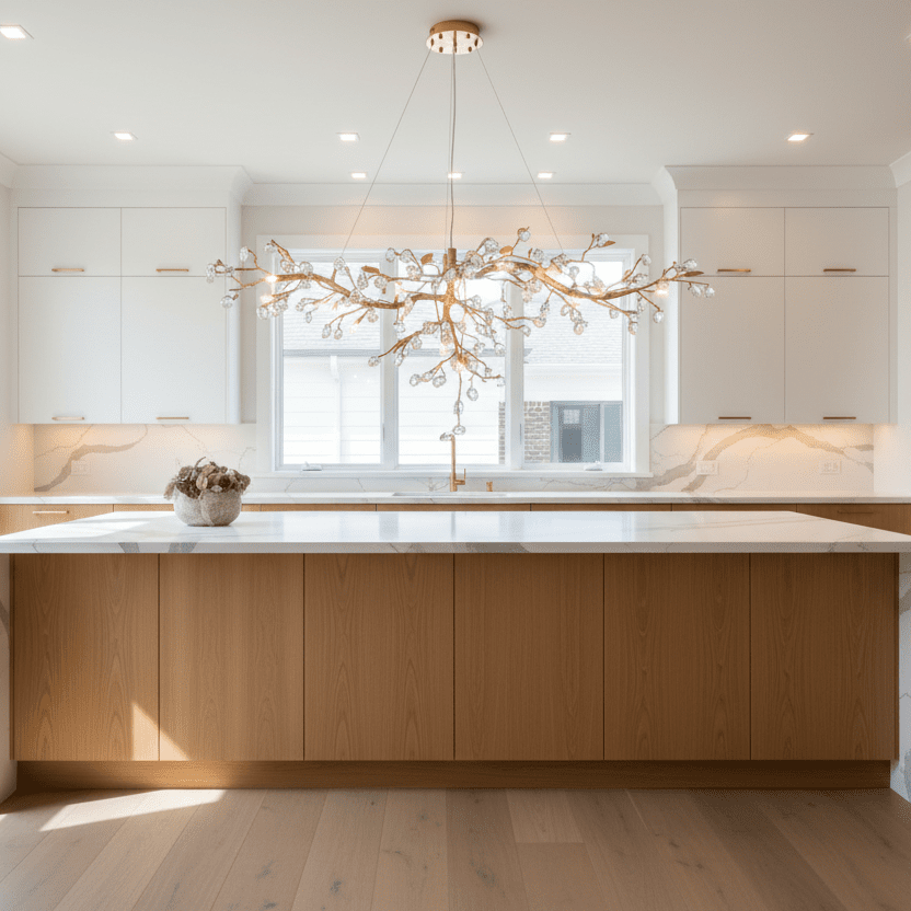 Cherry Blossom Branch Tree Chandelier - 49" LengthDark Coppereverlamps