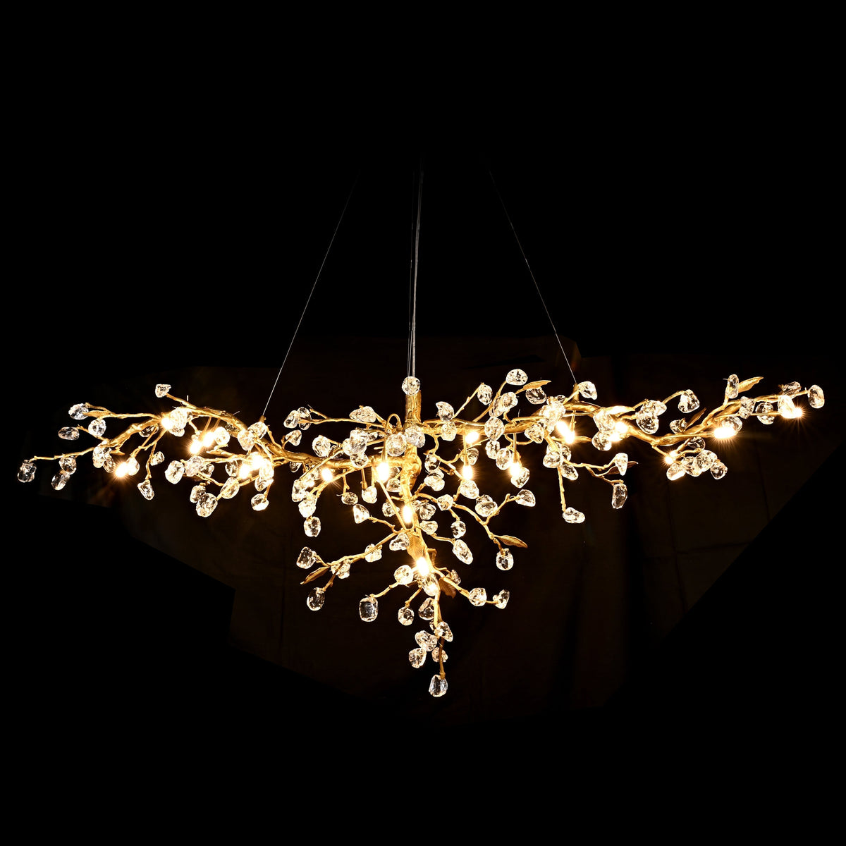 Cherry Blossom Branch Tree Chandelier - 49" LengthDark Coppereverlamps