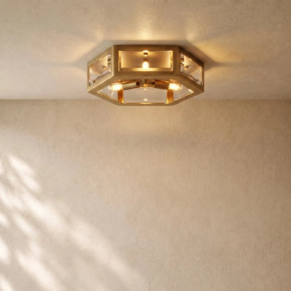 Chevalie Flushmount - Lacquered Burnished Brass