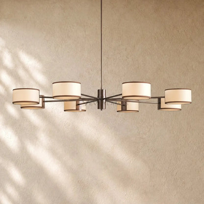 Daphna Fabric Round Chandelier
