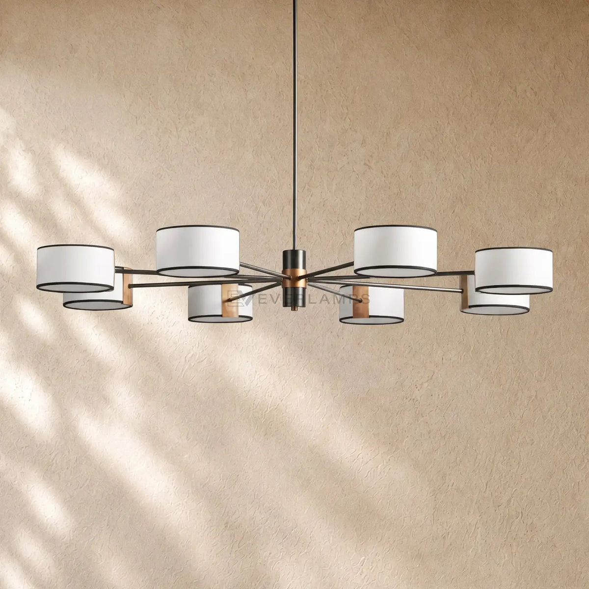 Daphna Fabric Round Chandelier
