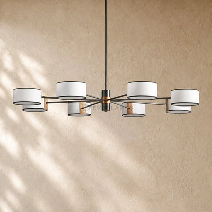 Daphna Fabric Round Chandelier