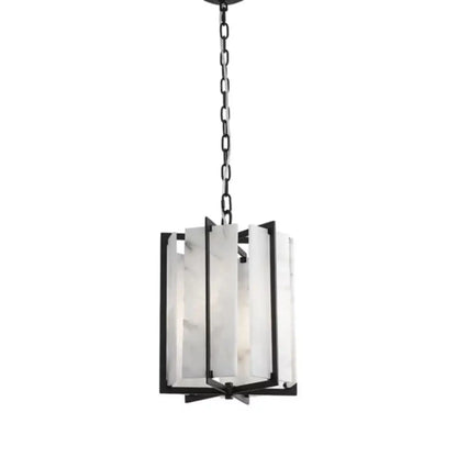 Daybreak Alabaster Pendant - Matte Black - Pendant