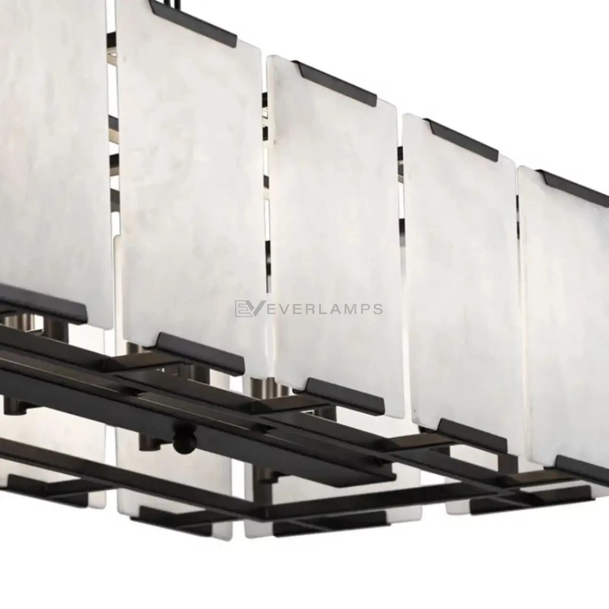 Daybreak Alabaster Rectangle Chandelier - Chandelier