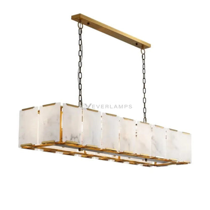 Daybreak Alabaster Rectangle Chandelier - Chandelier