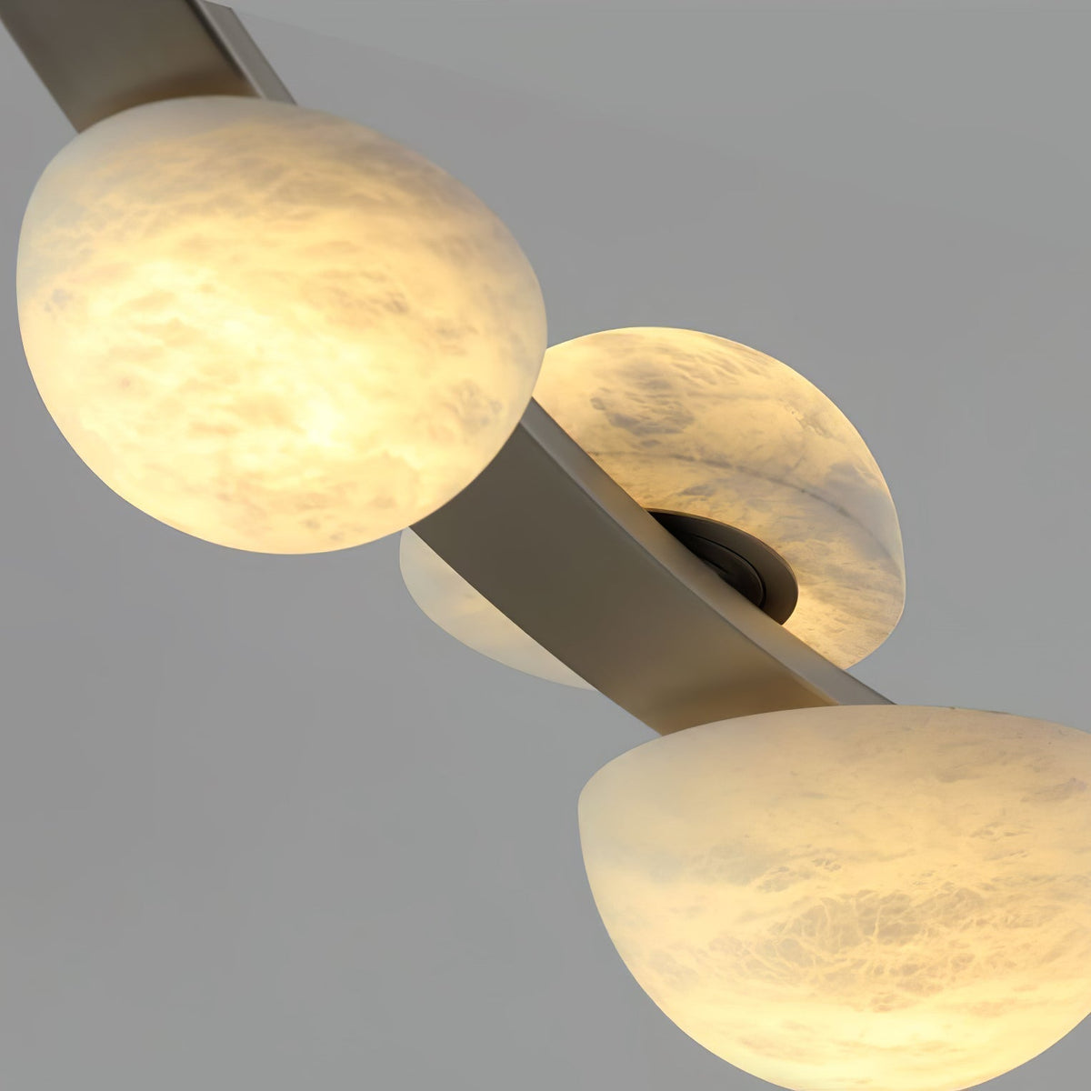Dew Drops Alabaster Chandelier - L 188cm x H 120cm / L 74″ x H 47.2″Black & WhiteWarm Lighteverlamps