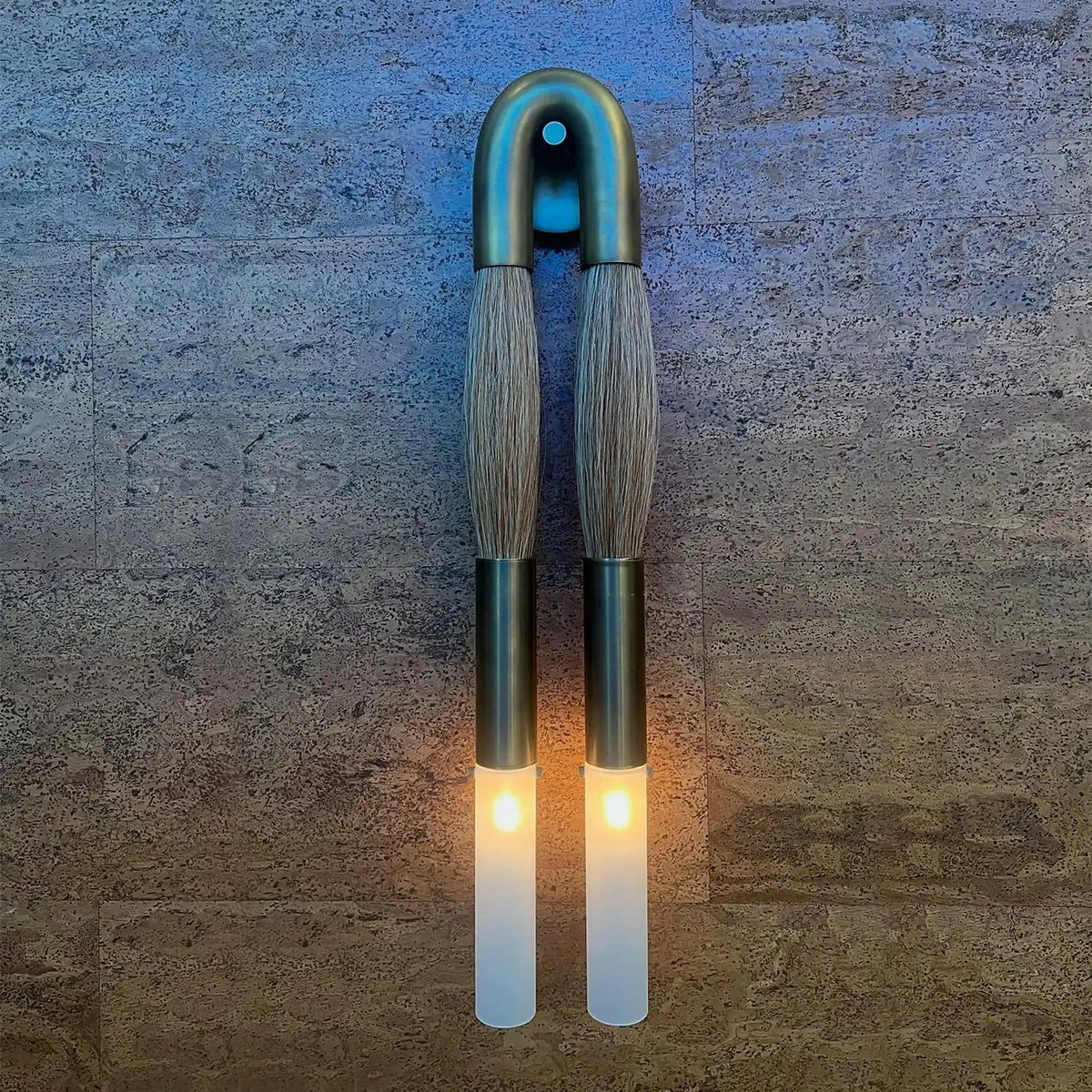 Double Head Antonia Horsehair Sconce