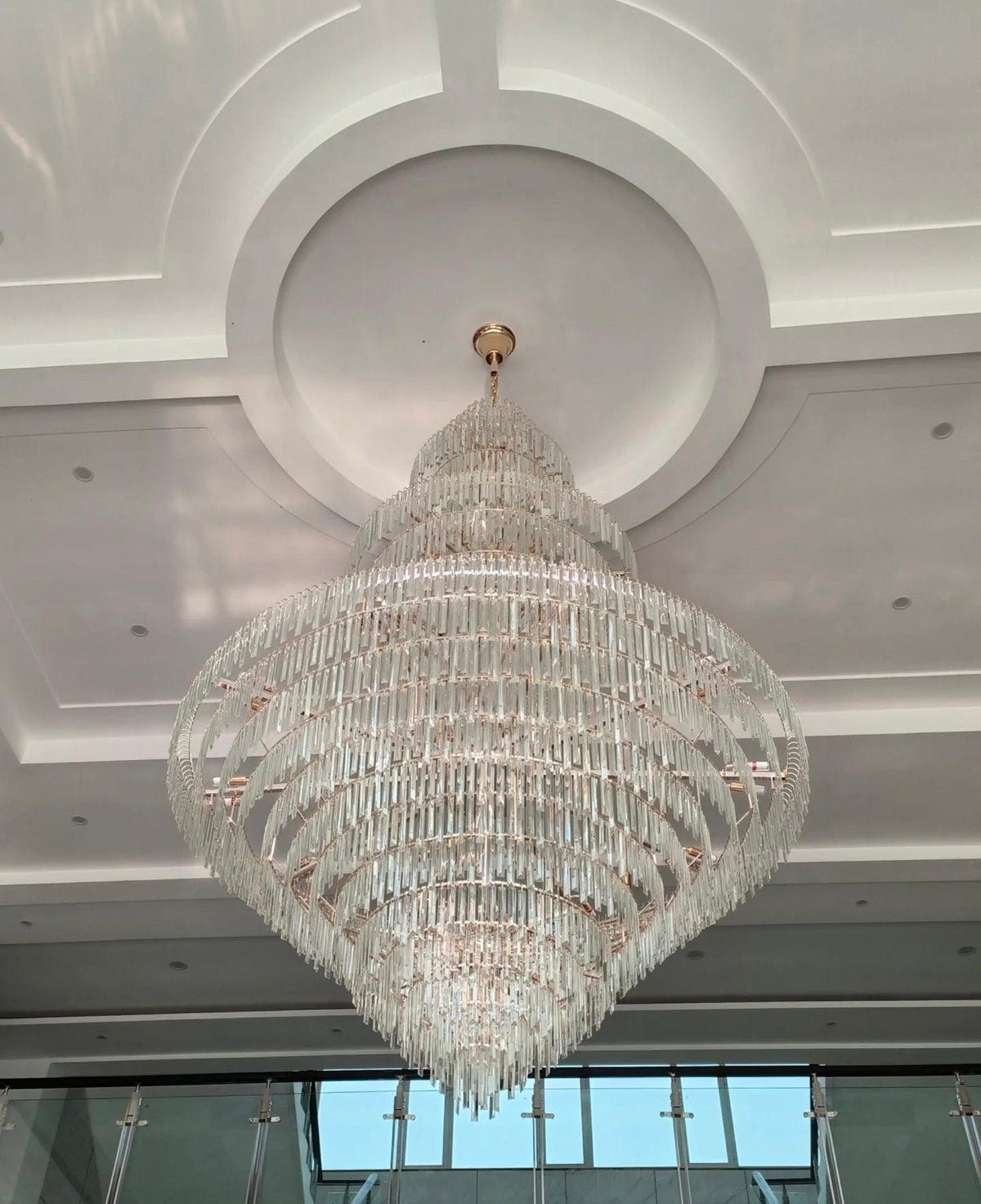 Luxury Multi-tiered Extra Large Crystal Chandelier for Staircase/Foyer/Entryway - Yovalighting