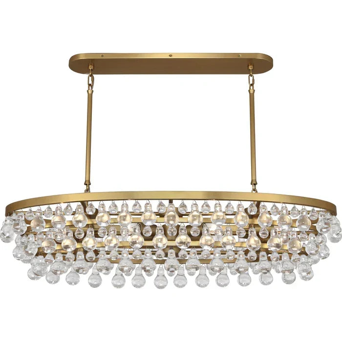 Eamon Glass Oval Chandelier 42.75''W