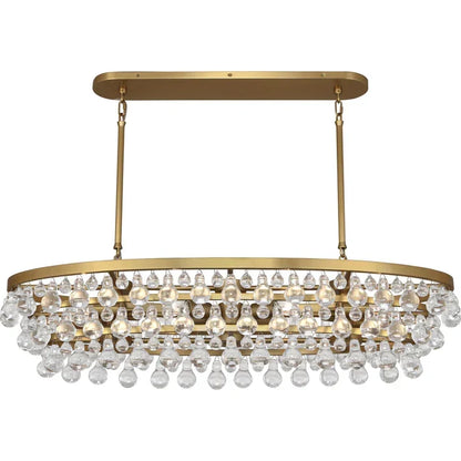 Eamon Glass Oval Chandelier 42.75''W