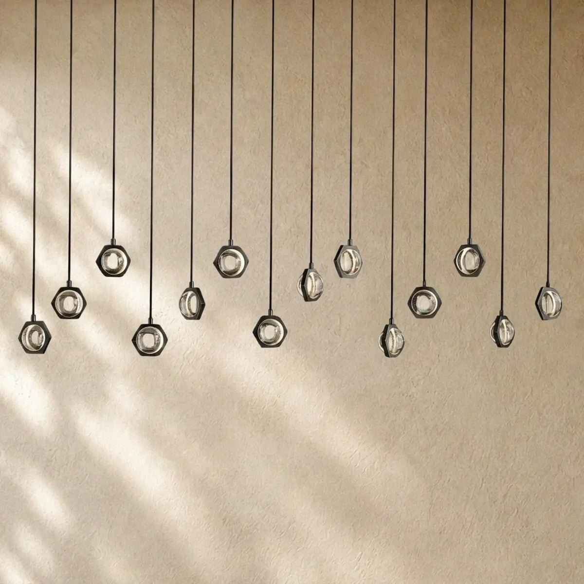 Ecletant Linear Chandelier 72’’ - Matte Black