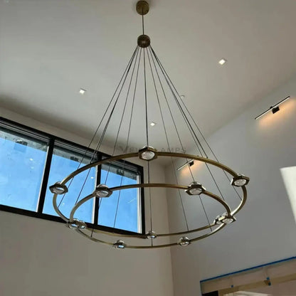 Ecletant Two-Tier Round Chandelier