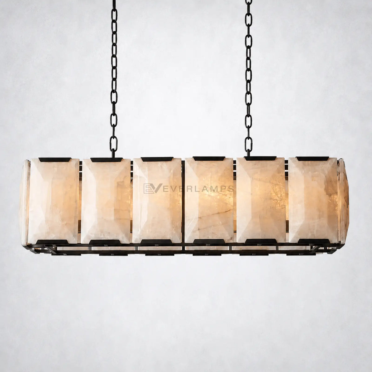 Ellington Alabaster Rectangular Chandelier 42’’ - Chandelier