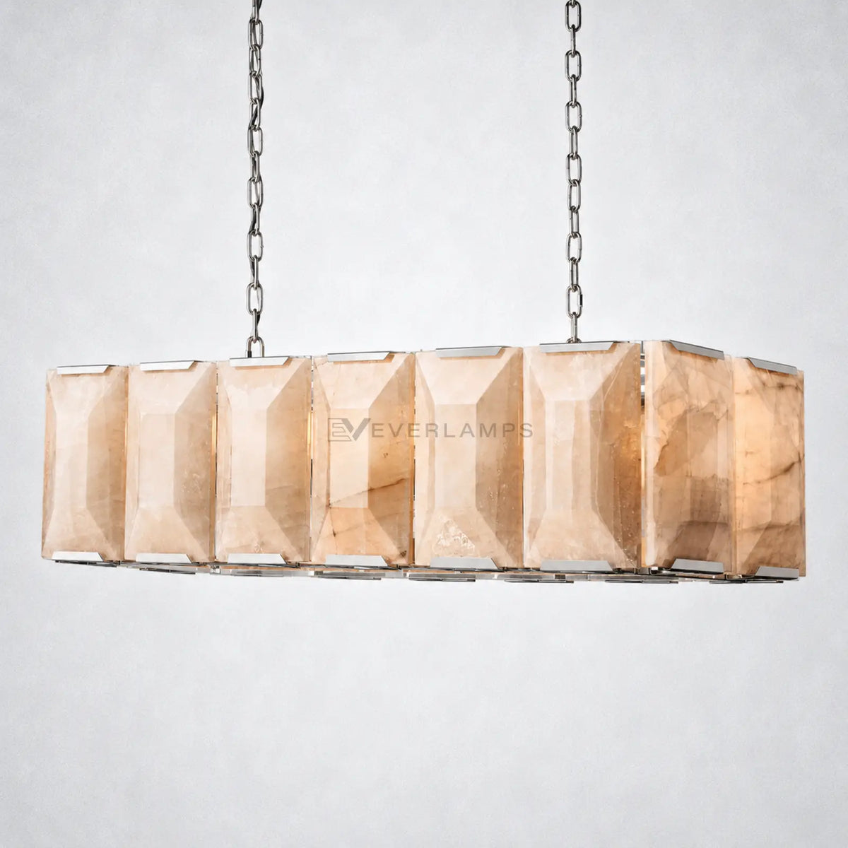 Ellington Alabaster Rectangular Chandelier 42’’ - Chandelier