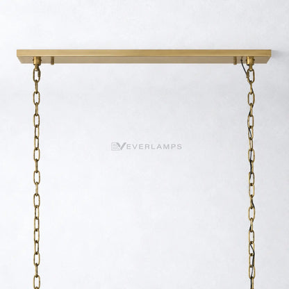 Ellington Alabaster Rectangular Chandelier 62’’ - Chandelier
