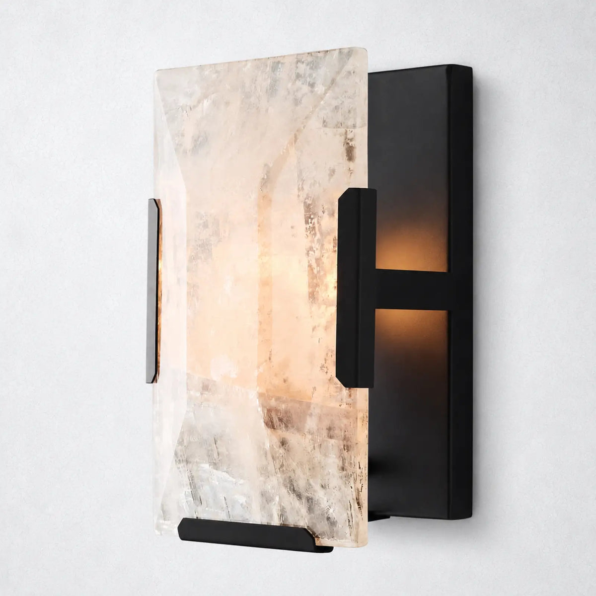 Ellington Alabaster Sconce - Matte Black - Wall Sconce