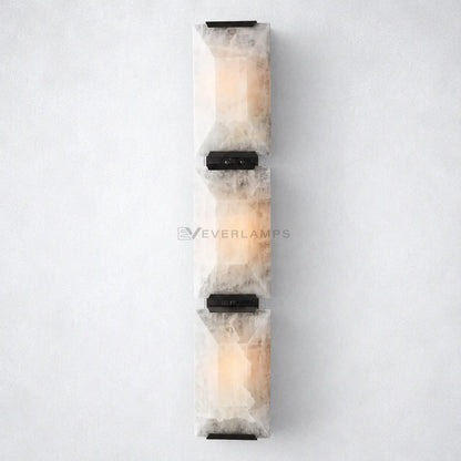 Ellington Alabaster Triple Sconce - Wall Sconce