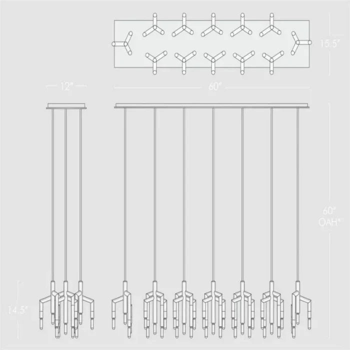 Flora Linear Chandelier